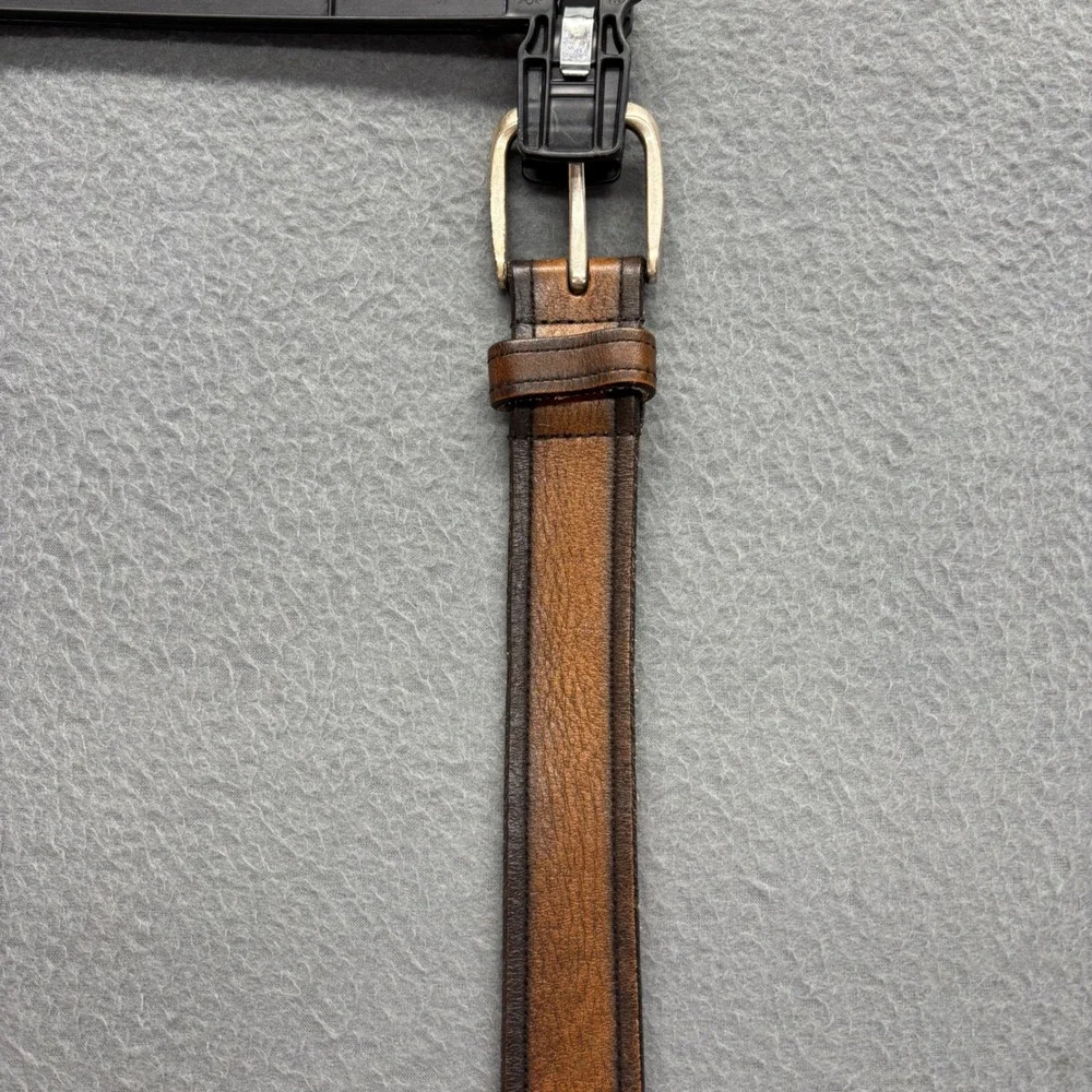 Allen Edmonds Belt Mens 42 Brown Leather Handcrafted Made in USA Heritage 19587